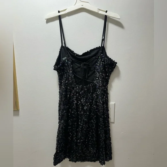 Wild Fable Black Asymmetrical Mini Dress - Picture 6 of 9